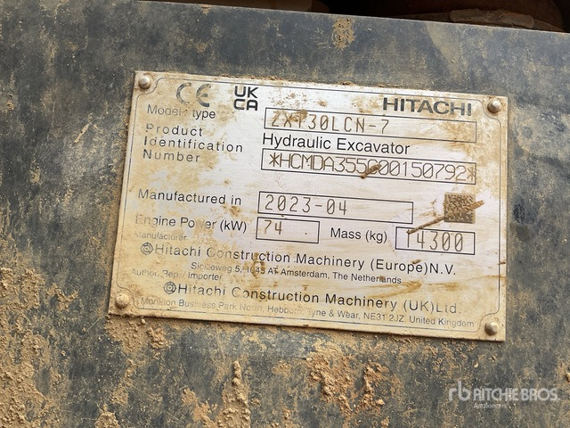 2023 Hitachi ZX130LCN-7 Tracked Excavator - Pelle sur chenille: photos 2 2023 Hitachi ZX130LCN-7 Tracked Excavator - Pelle sur chenille: photos 2
