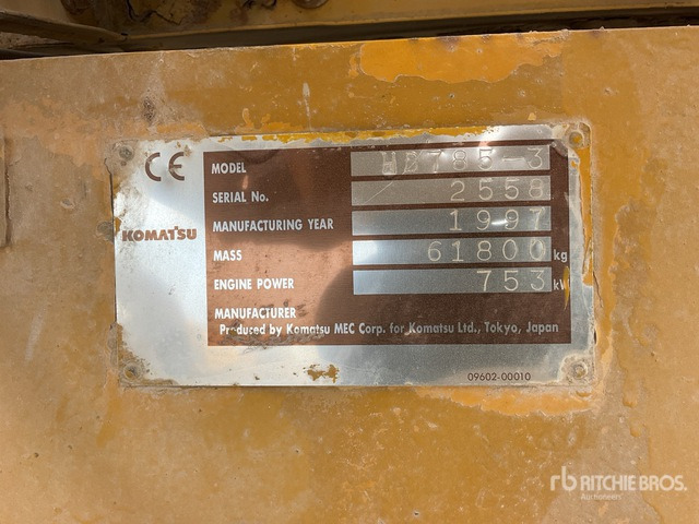 1997 Komatsu HD785-3 Haul Truck - Tombereau rigide: photos 5 1997 Komatsu HD785-3 Haul Truck - Tombereau rigide: photos 5