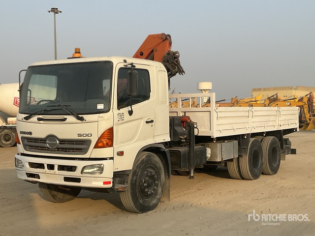 2008 Hino 145 2007 Palfinger K10000 Knuckle B ... Flatbed Truck with Crane - Camion plateau, Camion grue: photos 2 2008 Hino 145 2007 Palfinger K10000 Knuckle B ... Flatbed Truck with Crane - Camion plateau, Camion grue: photos 2