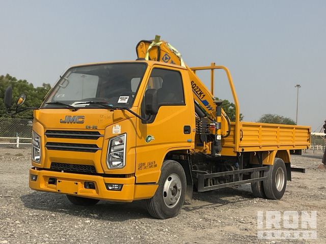 2019 JMC JX1041TG26 XCMG SQ2ZK1 2000 kg Knuckle Boo ... Flatbed Truck w/Crane - Camion plateau, Camion grue: photos 2 2019 JMC JX1041TG26 XCMG SQ2ZK1 2000 kg Knuckle Boo ... Flatbed Truck w/Crane - Camion plateau, Camion grue: photos 2