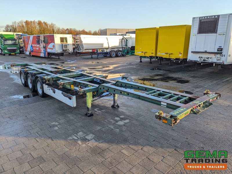Semi-remorque porte-conteneur/ Caisse mobile Krone SD 27 3-Assen BPW Backslider - DrumBrakes - 20 2x20FT/30/40FT - 10+ Units in Stock (O1931): photos 8