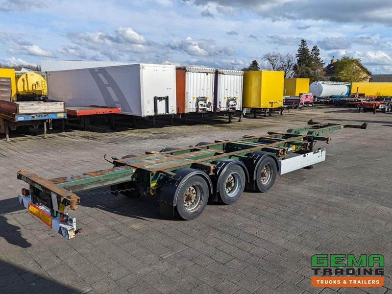 Krone SD 27 3-Assen BPW Kont Schuiver - DrumBrakes - 5280kg (O1776) - Semi-remorque porte-conteneur/ Caisse mobile: photos 1 Krone SD 27 3-Assen BPW Kont Schuiver - DrumBrakes - 5280kg (O1776) - Semi-remorque porte-conteneur/ Caisse mobile: photos 1