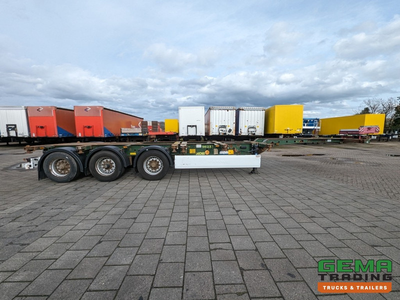 Semi-remorque porte-conteneur/ Caisse mobile Krone SD 27 3-Assen BPW RearSlider - DrumBrakes - 5280kg - 07/2024APK (O1779): photos 15