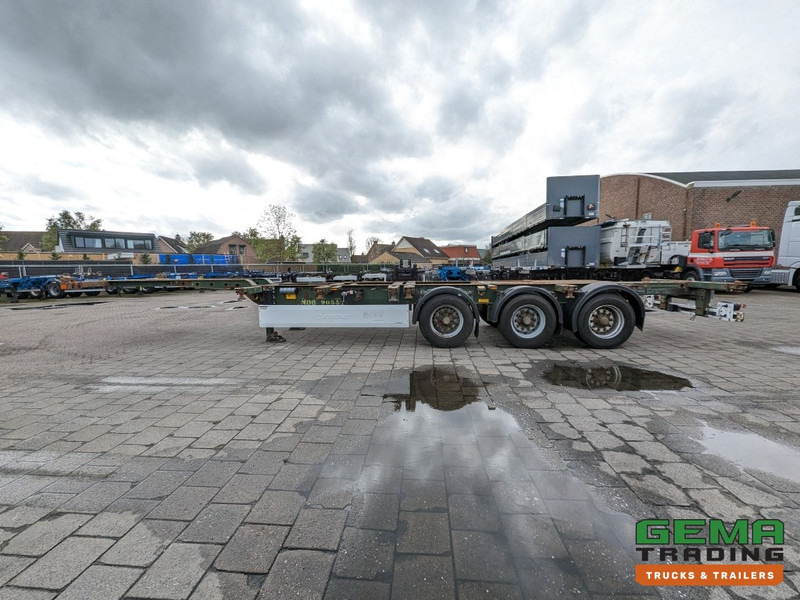 Semi-remorque porte-conteneur/ Caisse mobile Krone SD 27 3-Assen BPW RearSlider - DrumBrakes - 5280kg - 07/2024APK (O1779): photos 16