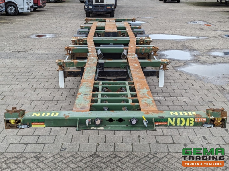 Semi-remorque porte-conteneur/ Caisse mobile Krone SD 27 3-Assen BPW RearSlider - DrumBrakes - 5280kg - 07/2024APK (O1779): photos 9