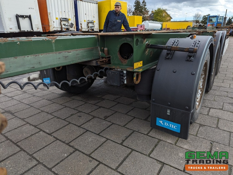 Semi-remorque porte-conteneur/ Caisse mobile Krone SD 27 3-Assen BPW RearSlider - DrumBrakes - 5280kg - 07/2024APK (O1779): photos 14