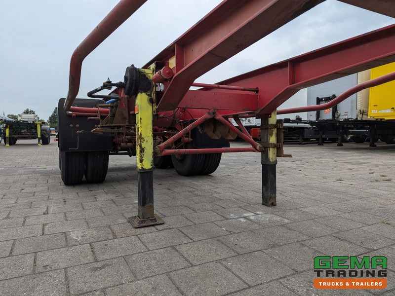 Semi-remorque porte-conteneur/ Caisse mobile Krone SZC 20FT 2-Assen ROR - STEEL Suspension - DOUBLE tires - DrumBrakes (O1916): photos 9