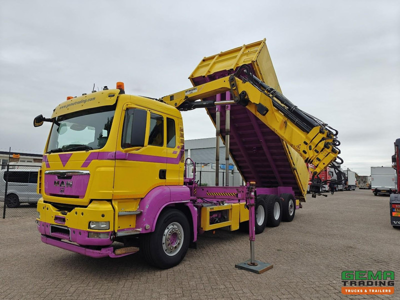 MAN TGS 35.440 8x4/4 Dagcabine Euro5 - Hymatec Kipper + Hiab 166 ES-4 Pro - Alcoa - 02/2026 APK - Camion benne, Camion grue: photos 1 MAN TGS 35.440 8x4/4 Dagcabine Euro5 - Hymatec Kipper + Hiab 166 ES-4 Pro - Alcoa - 02/2026 APK - Camion benne, Camion grue: photos 1