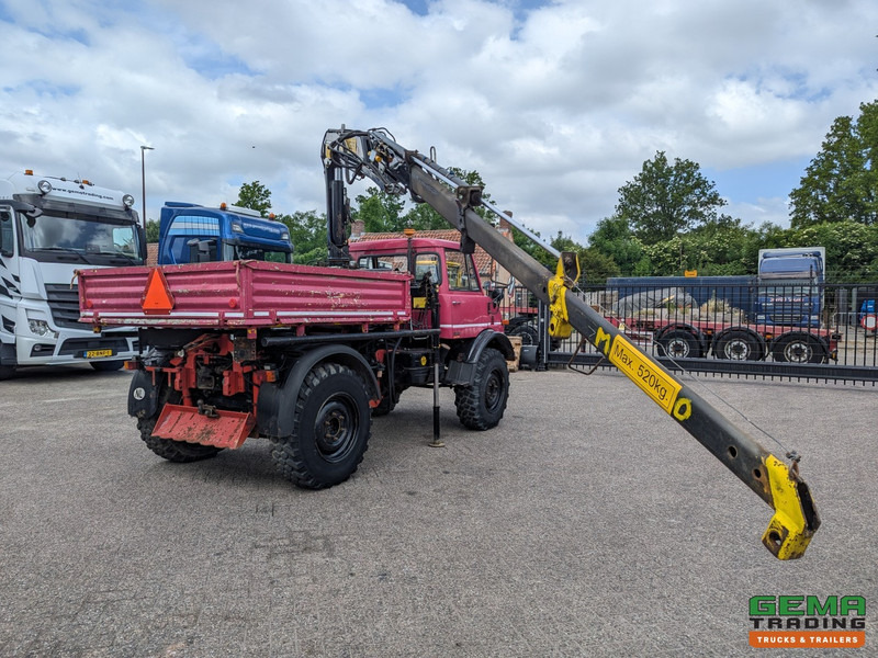 Unimog 416/U1100 4x4 - Hiab PK4600A - Open laadbak - Lier - Vangmuil/trekhaak - Mercedes Benz - Camion grue: photos 3 Unimog 416/U1100 4x4 - Hiab PK4600A - Open laadbak - Lier - Vangmuil/trekhaak - Mercedes Benz - Camion grue: photos 3