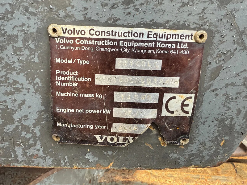 Pelle sur chenille Volvo EC 140 LC Excavator Hammerline Quick Coupler: photos 13 Pelle sur chenille Volvo EC 140 LC Excavator Hammerline Quick Coupler: photos 13