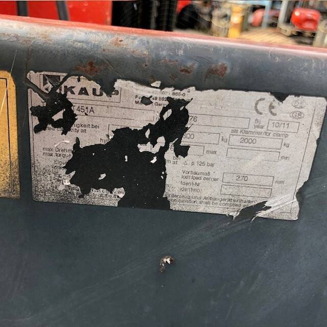 Kaup 360°Rotator fork clamp - Pinces: photos 3 Kaup 360°Rotator fork clamp - Pinces: photos 3