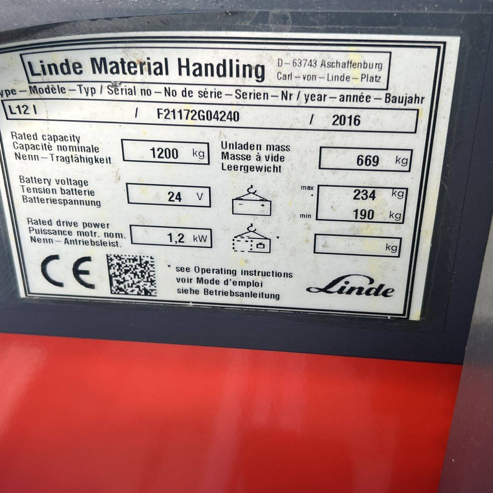 Gerbeur Linde L12 (1172): photos 15