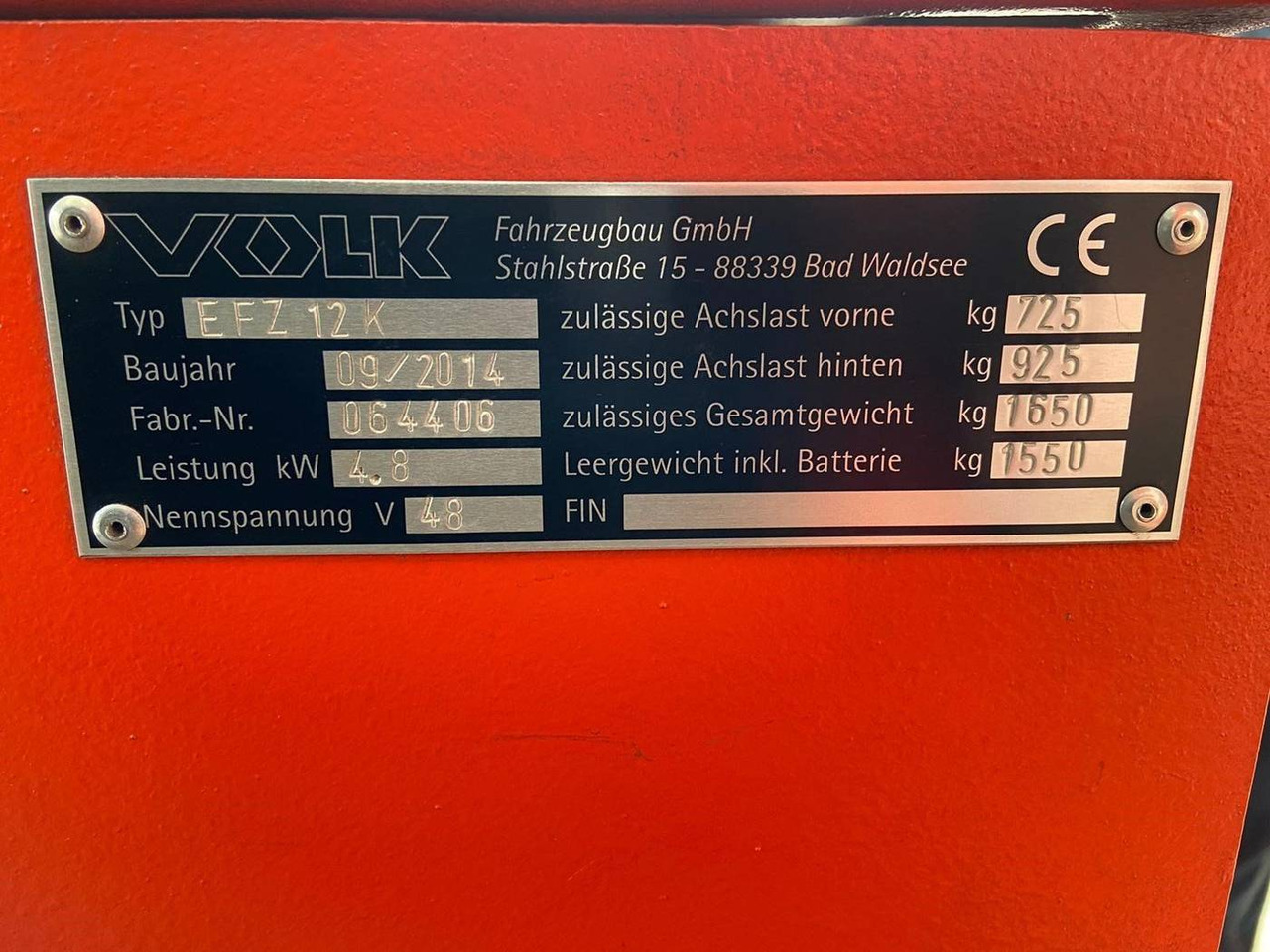 Volk EFZ12K - Chariot tracteur: photos 3 Volk EFZ12K - Chariot tracteur: photos 3