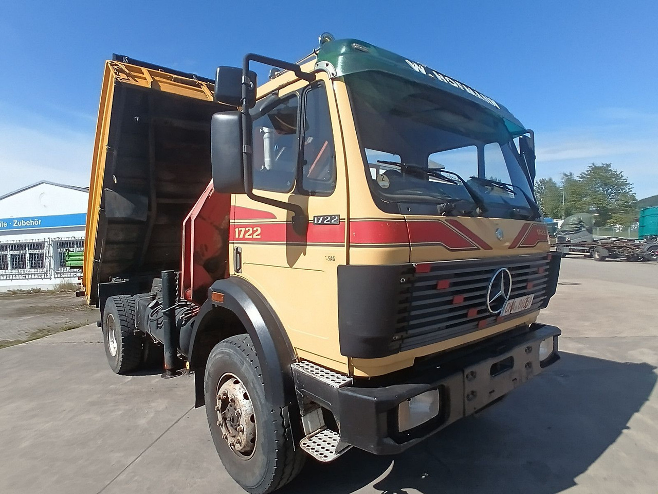 Mercedes-Benz SK 1722 AK 4x4 Blatt Schalter PalfingerPK10500A4 - Camion benne, Camion grue: photos 3 Mercedes-Benz SK 1722 AK 4x4 Blatt Schalter PalfingerPK10500A4 - Camion benne, Camion grue: photos 3