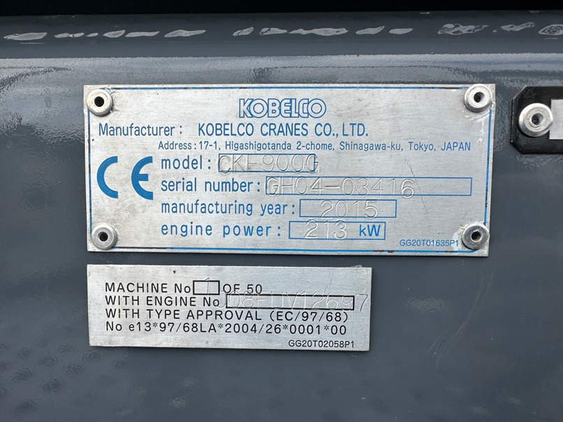 KOBELCO CKE900G-2 - 100 Ton Crawler Crane - Excellent Condition - Grue sur chenilles: photos 5 KOBELCO CKE900G-2 - 100 Ton Crawler Crane - Excellent Condition - Grue sur chenilles: photos 5