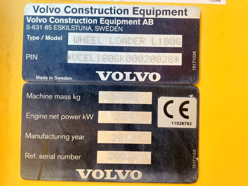 Volvo L180G HL (3636) - Chargeuse sur pneus: photos 4 Volvo L180G HL (3636) - Chargeuse sur pneus: photos 4