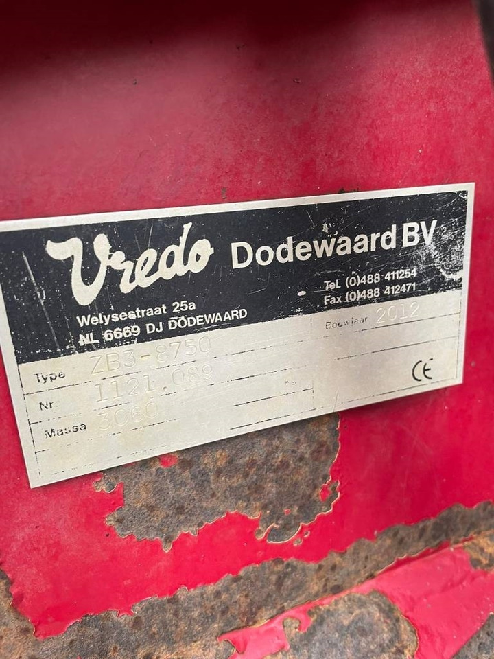 Vredo ZB3-8750 Zodebemester - Epandeur à fumier: photos 3 Vredo ZB3-8750 Zodebemester - Epandeur à fumier: photos 3