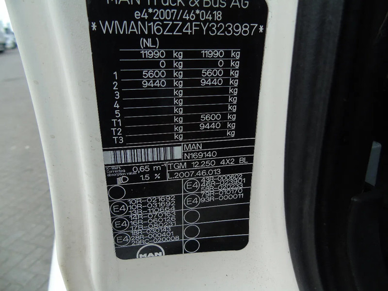Camion fourgon MAN TGM 12.250 + EURO 6 + LIFT: photos 20