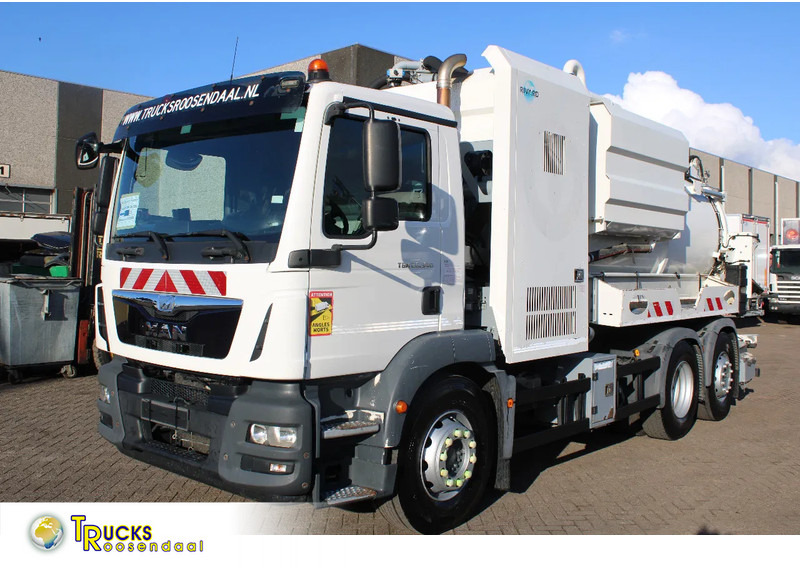 MAN TGM 26.340 + RIVARD 11.8M3 + PUMP + EURO 6 - Camion hydrocureur: photos 1 MAN TGM 26.340 + RIVARD 11.8M3 + PUMP + EURO 6 - Camion hydrocureur: photos 1
