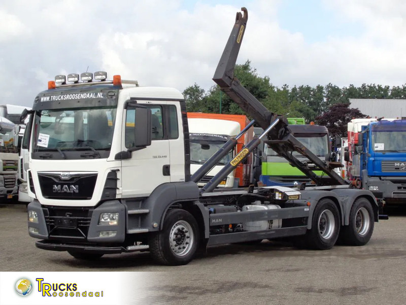 MAN TGS 33.440 + Manual + Hook system + Euro 6 + 6X4 + Discounted from 69.500,- - Camion ampliroll: photos 1 MAN TGS 33.440 + Manual + Hook system + Euro 6 + 6X4 + Discounted from 69.500,- - Camion ampliroll: photos 1