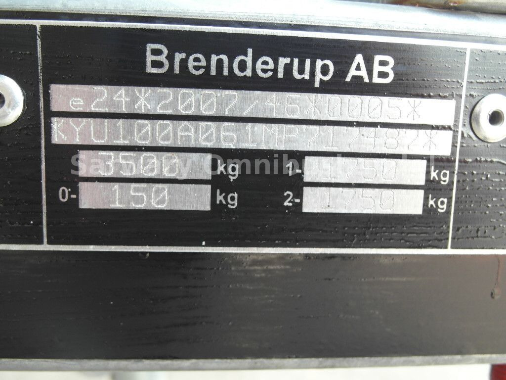 Remorque bateau Brenderup Premiun 303500-SRX Bootsanhänger 3500 KG,Boot 9m: photos 12
