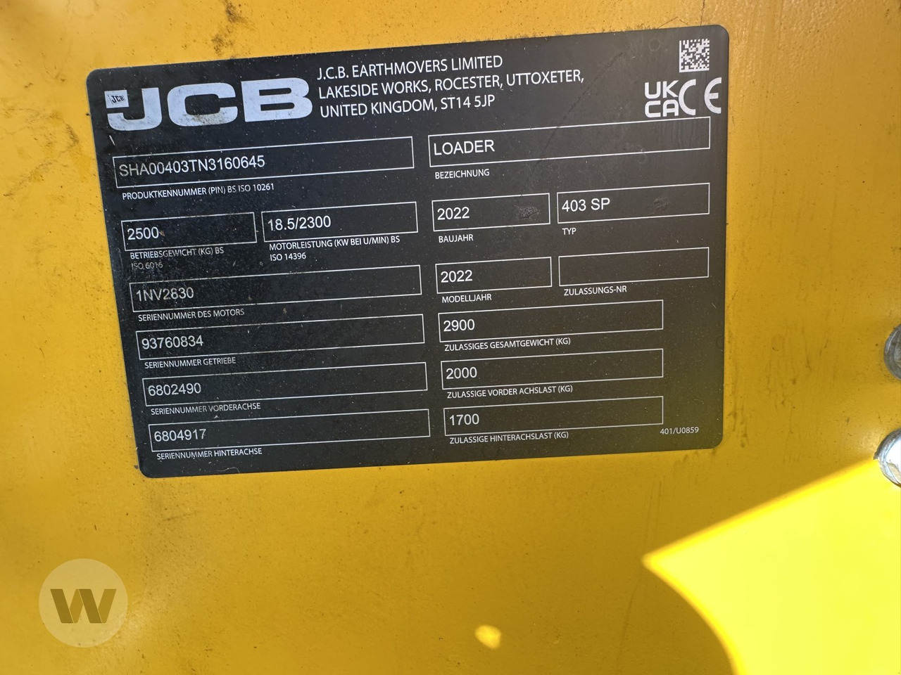 JCB 403 AGRI - Valet de ferme: photos 3 JCB 403 AGRI - Valet de ferme: photos 3