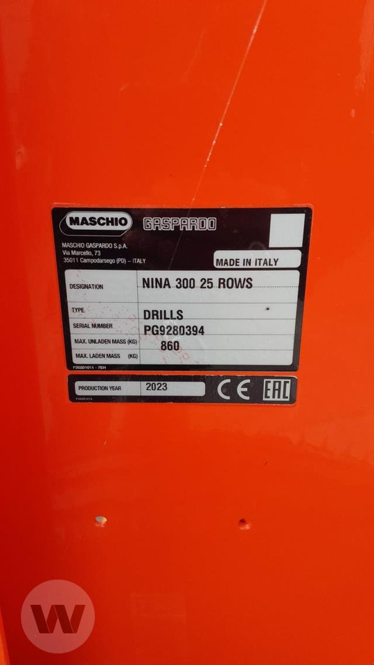 Maschio Nina 30 - Semoir: photos 4 Maschio Nina 30 - Semoir: photos 4
