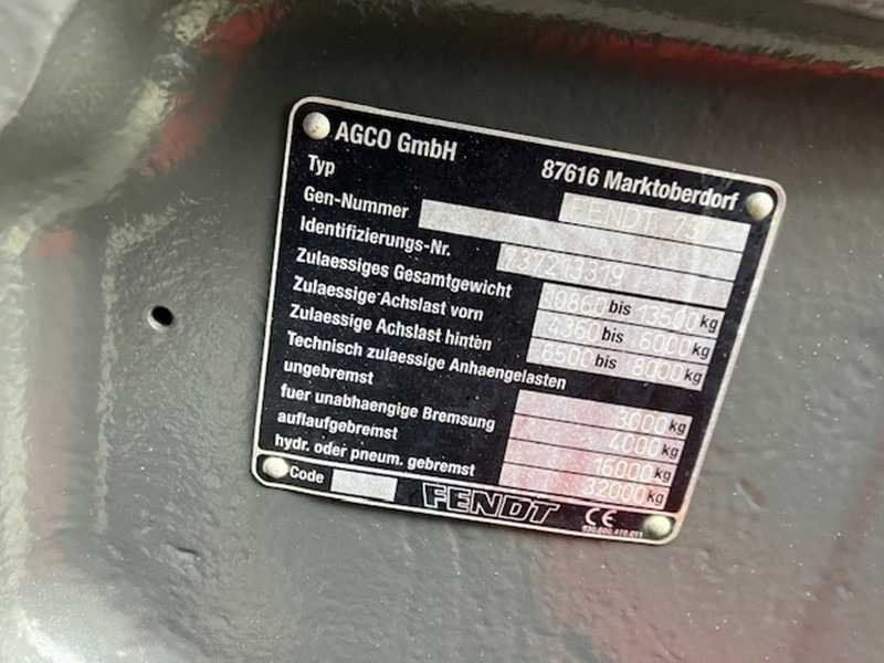 Tracteur agricole FENDT 724 profi plus: photos 6