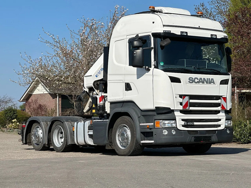 Scania R450 6x2 !!TRACTOR!!!CRANE/GRUE/HMF 50TM!!TOP!EURO6!! - Tracteur routier: photos 2 Scania R450 6x2 !!TRACTOR!!!CRANE/GRUE/HMF 50TM!!TOP!EURO6!! - Tracteur routier: photos 2