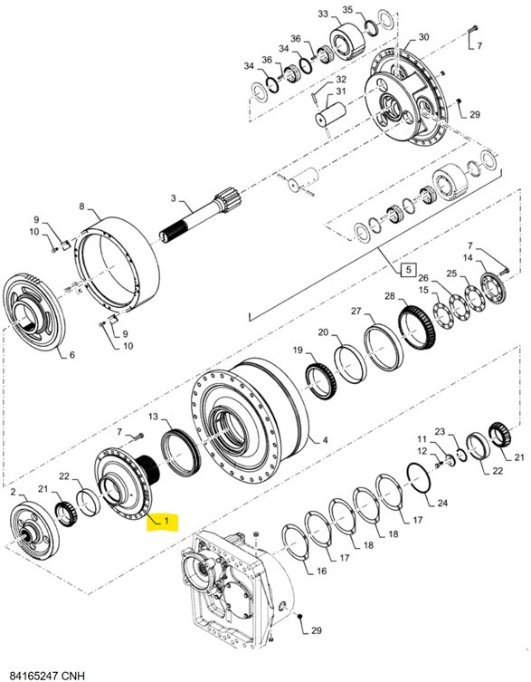 Case 84165247 - 401145 - Moteur de translation pour Engins de chantier: photos 1 Case 84165247 - 401145 - Moteur de translation pour Engins de chantier: photos 1