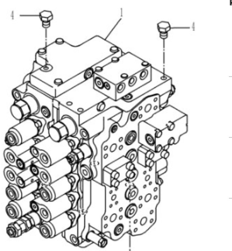 Case KLJ12961 - KLJ12962 - Valve hydraulique pour Engins de chantier: photos 1 Case KLJ12961 - KLJ12962 - Valve hydraulique pour Engins de chantier: photos 1