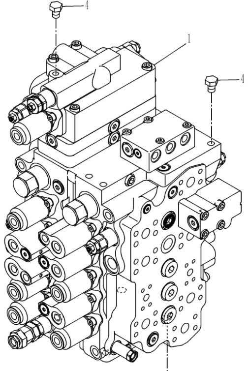 Case KNJ17940 - KNJ17943 - Valve hydraulique pour Engins de chantier: photos 1 Case KNJ17940 - KNJ17943 - Valve hydraulique pour Engins de chantier: photos 1