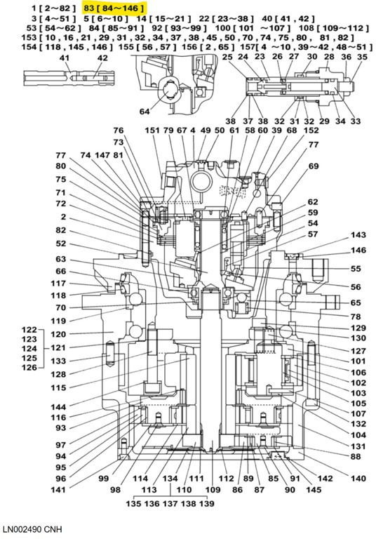 Case LN002490 - Moteur de translation pour Engins de chantier: photos 2 Case LN002490 - Moteur de translation pour Engins de chantier: photos 2