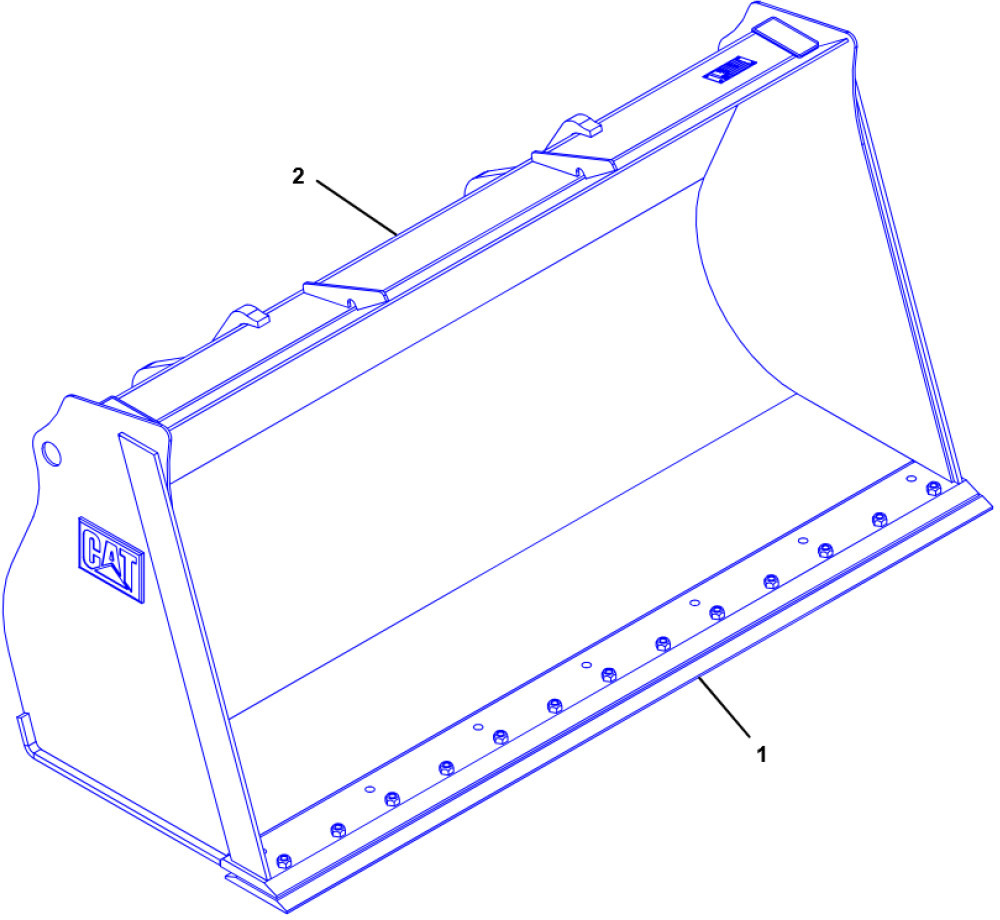 Caterpillar 2849281 - Godet pour chargeur: photos 1 Caterpillar 2849281 - Godet pour chargeur: photos 1