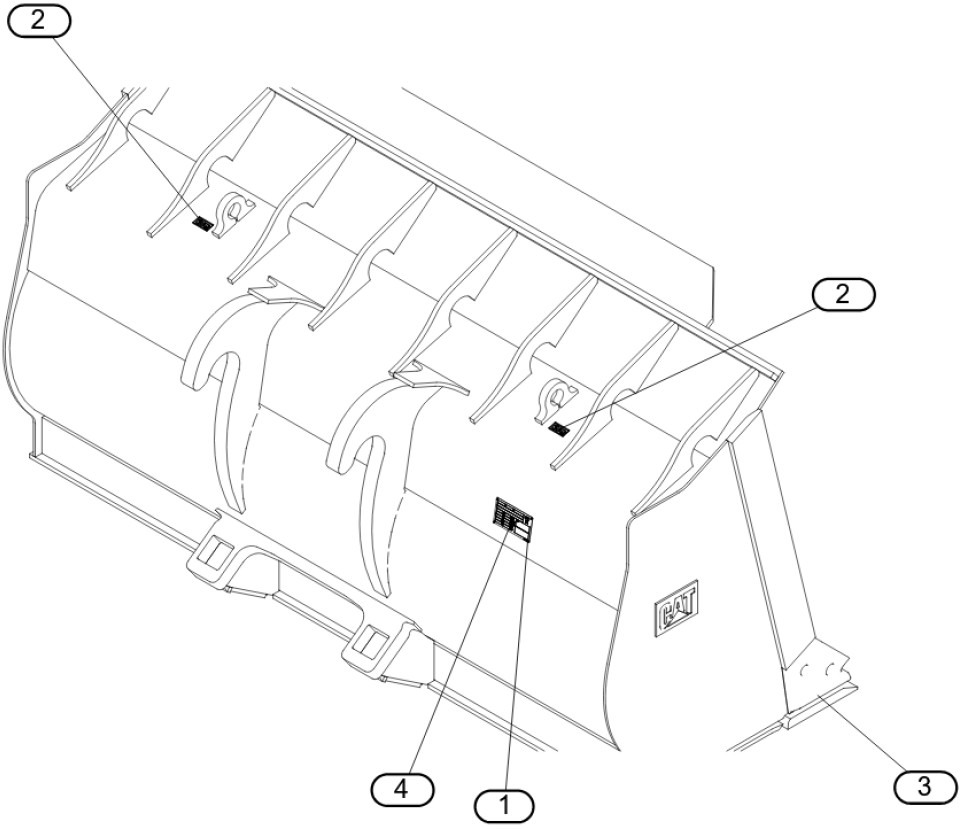 Caterpillar 5996932 - Godet pour chargeur: photos 1 Caterpillar 5996932 - Godet pour chargeur: photos 1