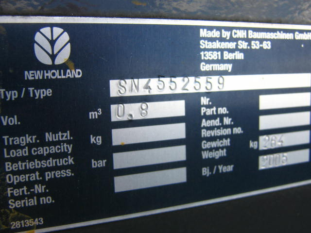 New Holland 4552559 - Godet pour chargeur: photos 3 New Holland 4552559 - Godet pour chargeur: photos 3