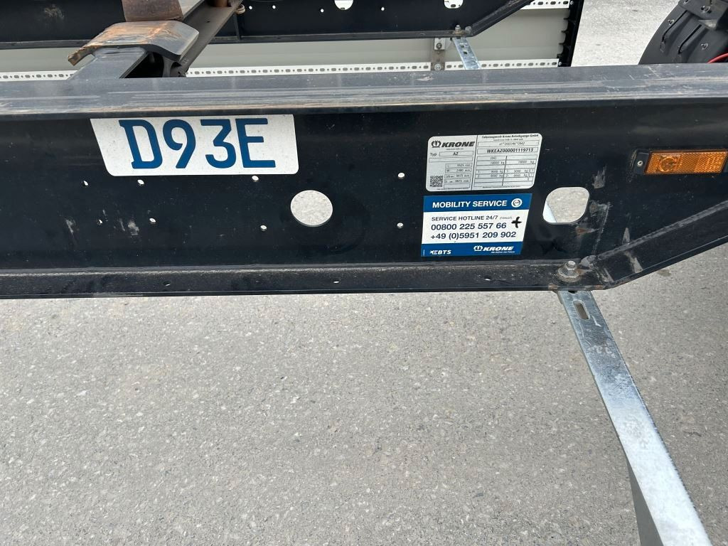 Krone 2 Achswechselfahrgestell, Typ: MAXI AZW 18 eL3B7 - Remorque porte-conteneur/ Caisse mobile: photos 3 Krone 2 Achswechselfahrgestell, Typ: MAXI AZW 18 eL3B7 - Remorque porte-conteneur/ Caisse mobile: photos 3