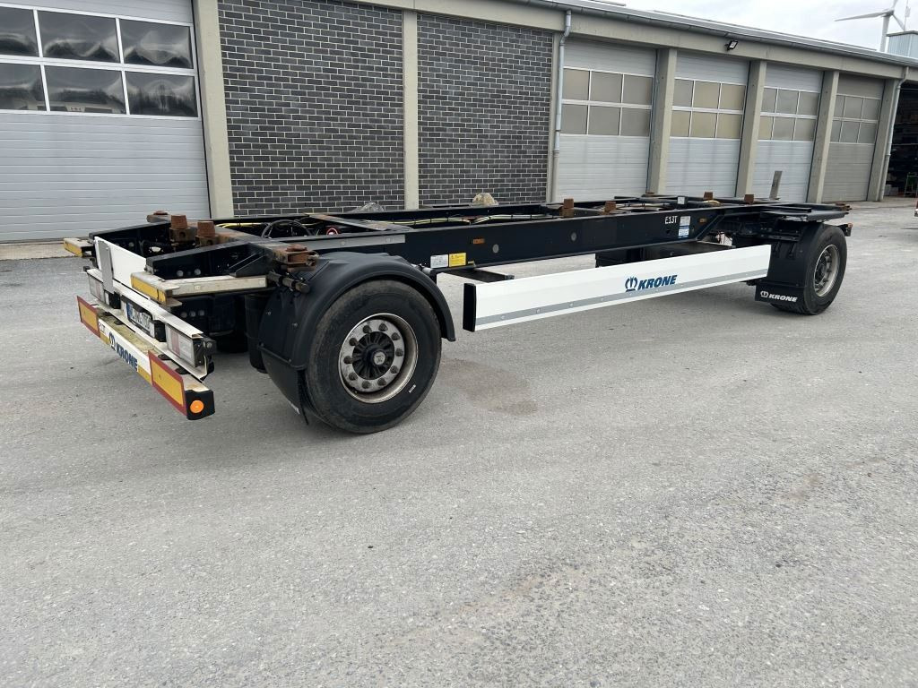 Krone 2 Achswechselfahrgestell, Typ: MAXI AZW 18 eL3B7 - Remorque porte-conteneur/ Caisse mobile: photos 1 Krone 2 Achswechselfahrgestell, Typ: MAXI AZW 18 eL3B7 - Remorque porte-conteneur/ Caisse mobile: photos 1
