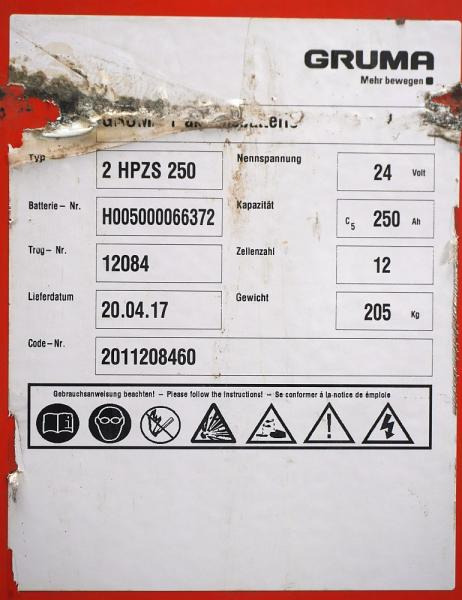 GRUMA 24 Volt 2 PzS 250 Ah - Accumulateur: photos 5 GRUMA 24 Volt 2 PzS 250 Ah - Accumulateur: photos 5
