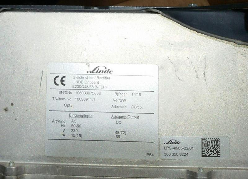 LINDE integr. LDG 48/65 HF - Accumulateur: photos 2 LINDE integr. LDG 48/65 HF - Accumulateur: photos 2