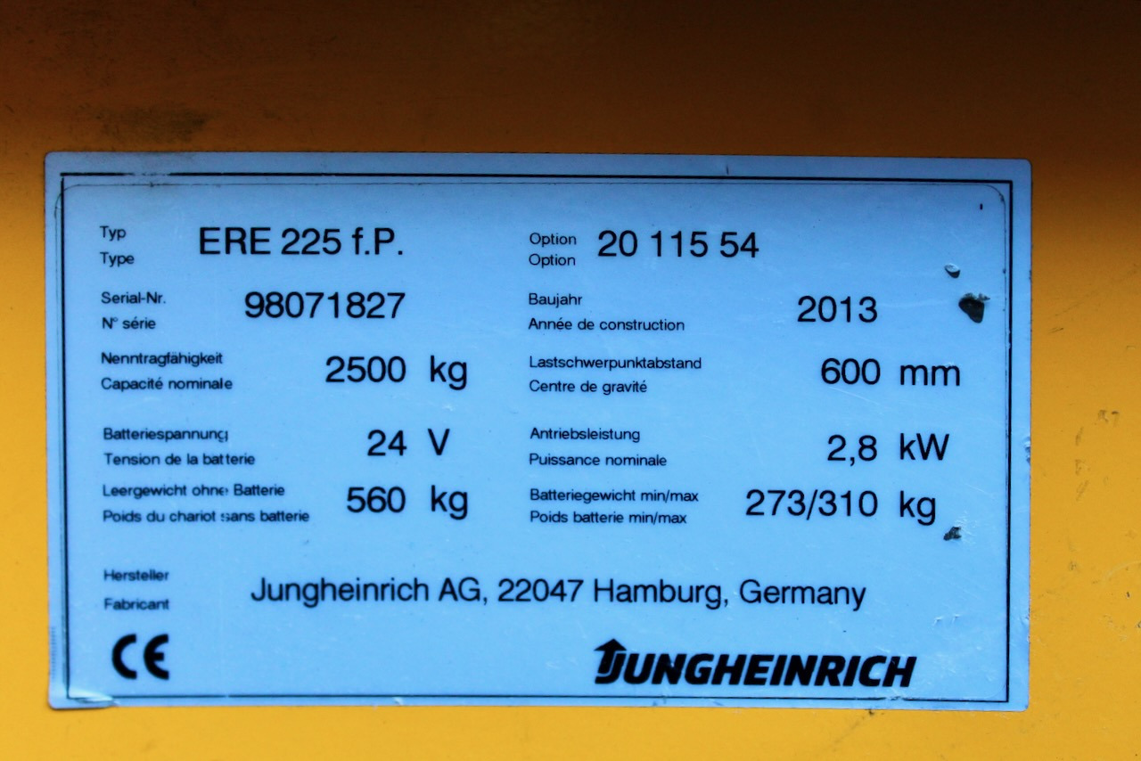 Transpalette Jungheinrich ERE 225: photos 7