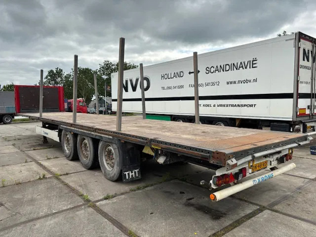 Semi-remorque plateau Krone SD Flatbed met rongen 41 ton standard chassis: photos 9