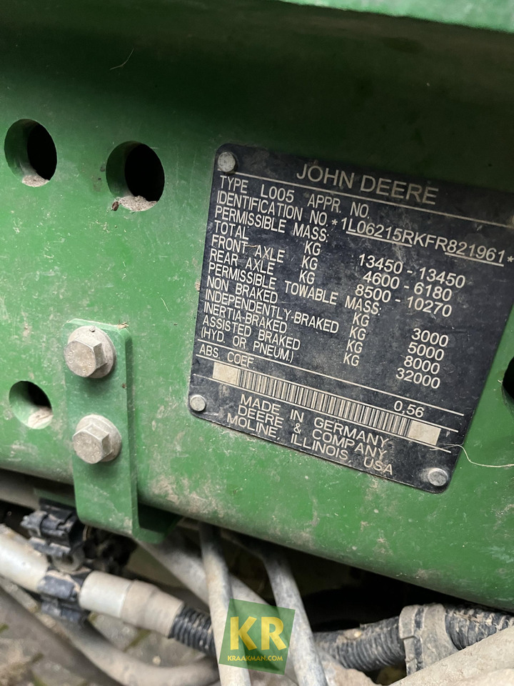 Tracteur agricole John Deere 6215R: photos 14