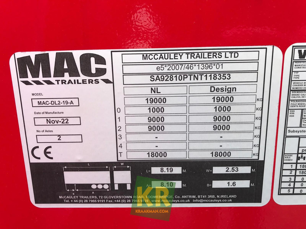 MAC Trailers 16 PREMIUM - Remorque porte-engin surbaissée: photos 3 MAC Trailers 16 PREMIUM - Remorque porte-engin surbaissée: photos 3