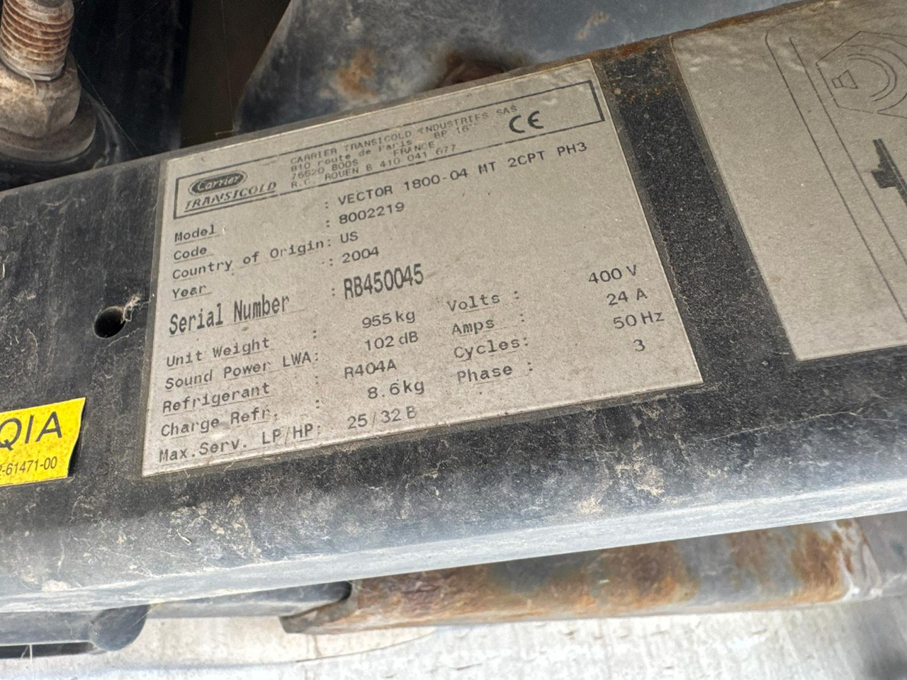 Semi-remorque frigorifique Gray and Adams 2005 Vector 1800 MT – MT-043: photos 8 Semi-remorque frigorifique Gray and Adams 2005 Vector 1800 MT – MT-043: photos 8
