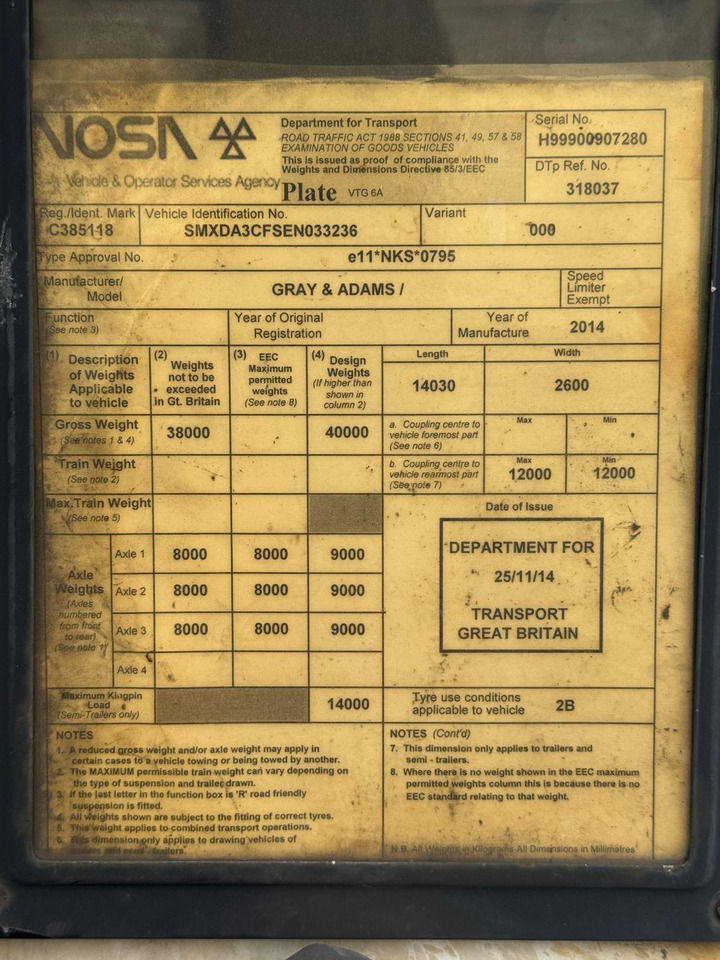 Gray and Adams 2014 SLXe 300 – CML22SC - Semi-remorque frigorifique: photos 4 Gray and Adams 2014 SLXe 300 – CML22SC - Semi-remorque frigorifique: photos 4