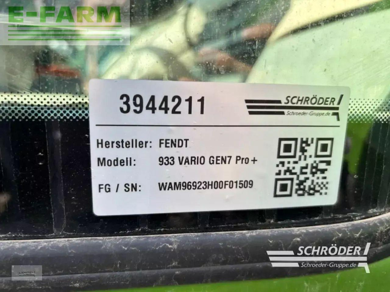 Fendt 933 vario gen7 profi plus ProfiPlus - Tracteur agricole: photos 4 Fendt 933 vario gen7 profi plus ProfiPlus - Tracteur agricole: photos 4