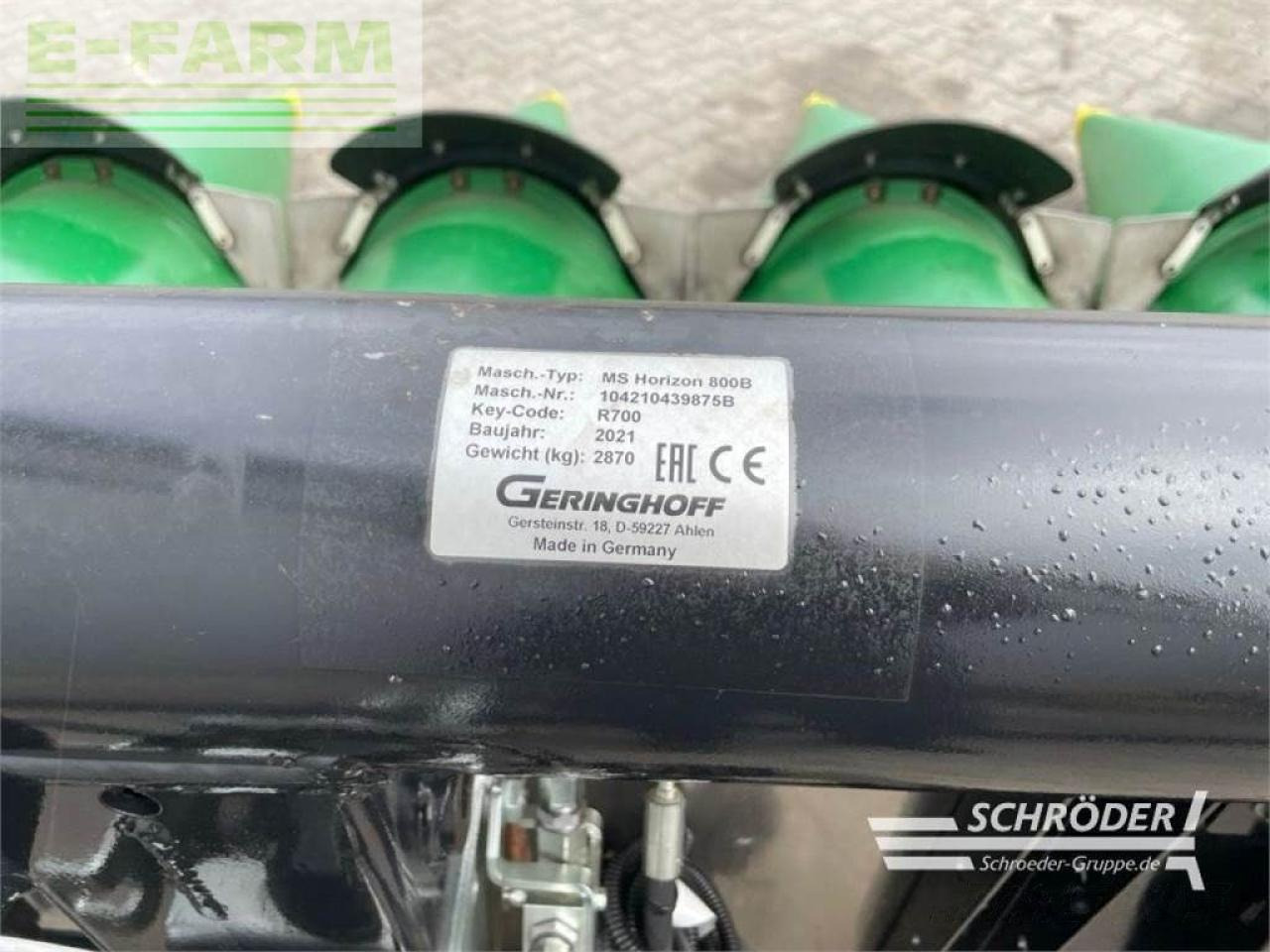 Accessoire aux ensileuses Geringhoff mais star horizon 800 b: photos 16