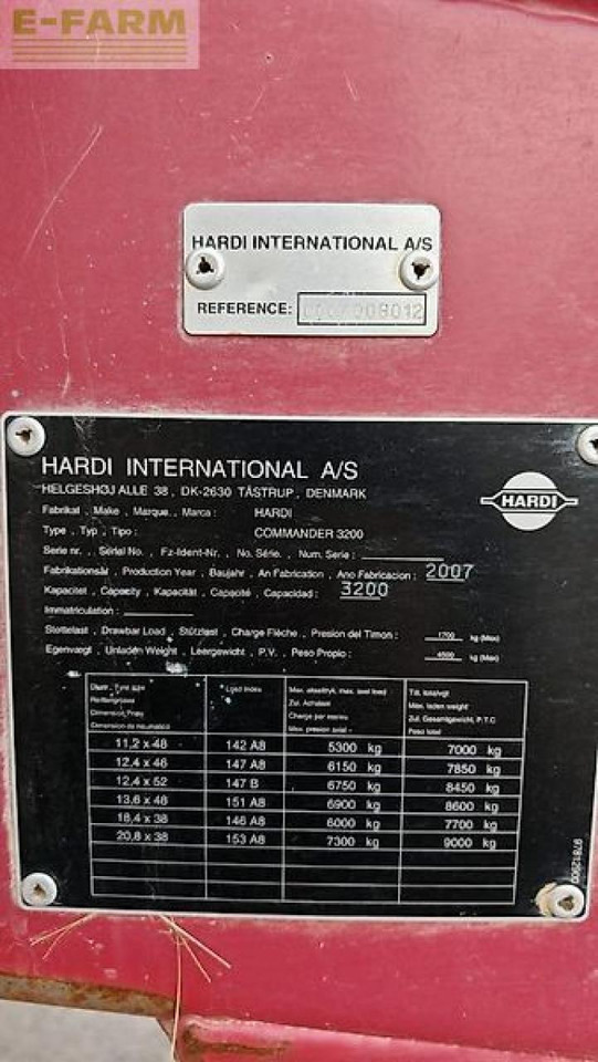 Hardi commander - Pulvérisateur traîné: photos 2 Hardi commander - Pulvérisateur traîné: photos 2