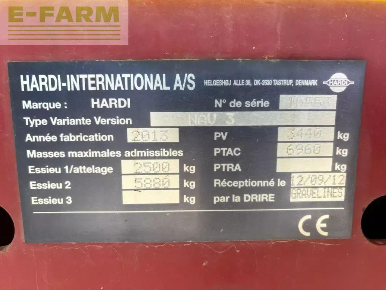Hardi navigator 3000 - Pulvérisateur traîné: photos 5 Hardi navigator 3000 - Pulvérisateur traîné: photos 5